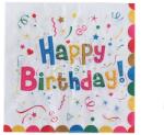 Flippy Servetele de Masa pentru Zile de Nastere, Flippy, Servetele de masa Tematice Happy Birthday, Set 20 buc, Unisex, din Hartie, 33 x 33 cm, Alb Multicolor (161035)