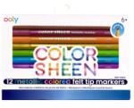 Ooly Carioci Colorate metalice-Color Sheen-set de 12 (130-111) Jucarii de constructii magnetice