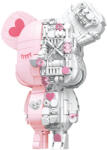Maker Pop Maker Pop, Ursulet, piese de asamblare cu magnet, roz
