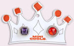 Minicools Inele Rainbow, rosu si violet (RING006)