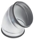 Awenta 100/45° préselt gumitömitéses könyök (BDG45100) (BDG45100)