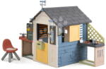 Smoby Căsuță stație meteo cu poștă pentru micii meseriași 4 Seasons Playhouse Smoby cu carillon, anemometru și termometru cu filtru UV, de la 24 luni (SM810311-O) Casuta pentru copii