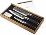 Forged Sebra Késkészlet 440C japán acélból, 3 db