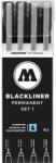 MOLOTOW Blackliner Etui Set 1 4 buc (MLW613)