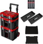 Einhell 4540055 E-Case Sealed Görgős rendszerkoffer szett, IP65 vízálló
