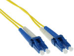 ACT LSZH Singlemode 9/125 OS2 fiber cable duplex with LC connectors 2m Yellow (RL9902) - pcland