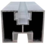 Atu Tech Profil aluminiu pentru montaj panou solar Al40x40-3.6 - Lungime 3.6 metri (Al40x40-3.6)