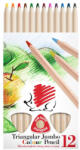 Arici Creioane colorate Ico Arici natur 12/set (SKR238)