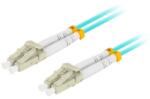 Lanberg Patch Cord Fibra Optica Lanberg FO-LULU-MD31-0030-TQ, Multi-Mode, Duplex LC/UPC - Duplex LC/UPC, 3 m, Turquoise (FO-LULU-MD31-0030-TQ)