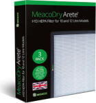 MEACO Filtre HEPA H13 pentru dezumidificatoare Arete 10L/12L set 3 bucati alb (aretehepa10l/12leu)
