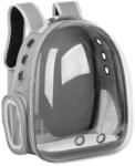  Rucsac Pentru Transport Pisici, Gri, Transparent, 31x42x28 cm