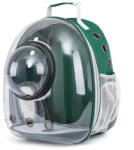  Rucsac pentru transport pisici, cu hublou, verde, 41 x 32 x 25 cm
