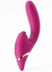 Xocoon Vibrator Triple Thrill Climaxer, 10 Moduri Vibratii, 7 Moduri Impingere, 3 Moduri Pulsatorii, Silicon, USB, Burgundy, 22 cm Vibrator