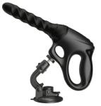 ToyJoy Vibrator Cadence PRO+ Gun cu Ventuza, Vibratii, Rotatii, Impingere, Silicon, USB, Negru Vibrator