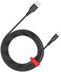 CANYON USB кабел CANYON OnWire 18TP, USB-A към USB-C 2m 18W - CNS-AC18SC20B (CNS-AC18SC20B)
