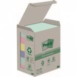 Post-it 3M Eco-friendly Post-it® sticky notes, NATURE, pastel, 38x51mm, 6x100 cards