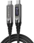 BlitzWolf BW-TC25 kábel extra erős bevonattal és digitális kijelzővel, gyorstöltéshez 240W - 1, 2m
