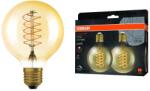 OSRAM 2 db-os szett, fényerőszabályozható VINTAGE FILAMENT LED izzó, E27, 4, 8W, 230V, 2200K - Osram 4099854147876 (P228135)