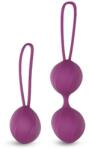 Engily Ross Bile Kegel Engily Ross Kelly din silicon, pentru exerciții intime, roșu și mov, 3, 4 cm, 10, 7 cm (ER69004)