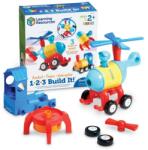 Learning Resources Hai sa construim - 1-2-3 racheta -tren - elicopter (LER2859)