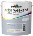 Dekorator Цветен латекс DEKORATOR Color Weekend Matt - 2.5 литра Сребърно езеро (11-279)