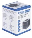 DONAU Utazóadapter, univerzális, gyorstöltő, DONAU "Travel 904", fekete (D13741231) - webpapir