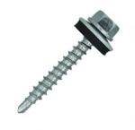 Csavarker Kft Önf. Htl lemezcsavar 4.8*35mm fához+EPDM RAL 7011 fémszürke