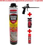  48 db SOUDAL Soudabond Easy ragasztóhab 750ml (pisztolyos) + 3 ajándék (123126-23127)