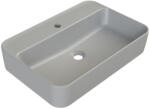 CeraStyle HERA - PULTRA ültethető - Top Counter - porcelán mosdó - MATT SZÜRKE - 60 x 42 cm (OC017H71U133) - globalvivamarket