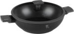 Berlinger Haus Tigaie WOK cu suprafață din titan și capac 30cm, ANTRACIT 54346 (BH/8125)