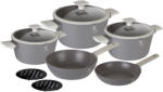 Berlinger Haus Set de gătit din 10 piese cu suprafață de titan, MATT GREY ASPEN 54395 (BH/7061N)