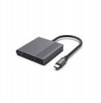 Gembird Usb-c Adapter Hdmi Dp 4K 60HZ, Fekete (A-CM-HDMIFDPF-01)