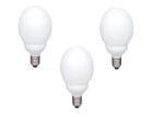 Panasonic SET 3 becuri fluorescent Panasonic, soclu E27, putere 13W, forma sferic, lumina alb rece, alimentare 220 - 240 V, EFG13E672V-3 (timbru verde 1.35 lei) (EFG13E672V-3) - magazinpc