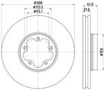 MINTEX féktárcsa MINTEX MDC2696 for FORD (MDC2696)