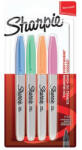 Sharpie Alkoholos marker készlet, 1 mm, kúpos, SHARPIE "Fine Point", 4 különböző pasztell szín (NSH2065402) - eztkapdki