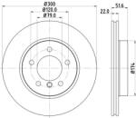 MINTEX féktárcsa MINTEX MDC1383C for BMW (MDC1383C)