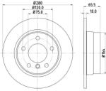MINTEX féktárcsa MINTEX MDC1731C for BMW (MDC1731C)
