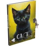 T-Creativ Cicás emlékkönyv lakattal - sima lapokkal - A6 (TC26-A17902000-943342-5FEKETECICA)