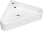 Cerano - Kerámia mosdó Ava - fali sarok - fényes fehér - 56x34 cm (CER-680378)