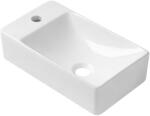 Cerano - Sima kerámia mosdó - fali bal oldali - fényes fehér - 37.2x21.2 cm (CER-680376)