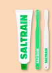 Saltrain Utazó szájápolási készlet Dental Kit Green Edition - 100 g, 2 db