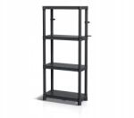 Prosperplast Garázs Állvány Műanyag 580x280x1315 mm 185 kg Kamra Garázs Raktár (KSS60L4)
