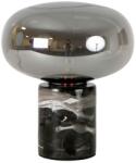 AC Atelier Lampa de masa din sticla fumurie si marmura portelanata neagra (AC 8086)