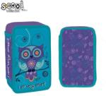 S-Cool Несесер с 3 ципа scool owl, празен