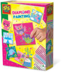 SES Creative Set creativ copii - Decorare picturi cu diamante autoadezive (14119)
