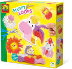 SES Creative Set creativ de jucarie - Bucle pufoase - Animale din fire moi (14010)