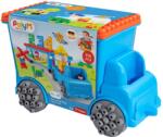 Hape PolyM - Camion cu remorca creativ pentru copii (114 piese) (761802)