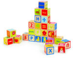 Hape Cuburi din lemn cu litere si numere (26 piese) (E0419A) - delphionline