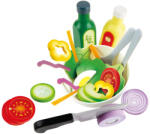 Hape Jucarie din lemn - Set salata (39 piese) (E3174B) - delphionline Bucatarie copii