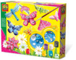 SES Creative Set creativ copii cu mulaj de lut si pictura - Fluturi cu sclipici (01131)